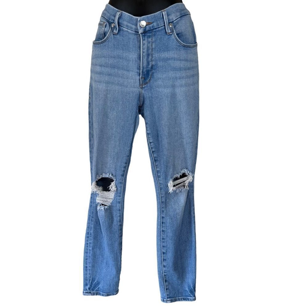 Good American Good Legs Distressed Crop Jeans